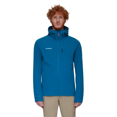 Mammut Ganzjahres-Softshelljacke Ultimate Comfort SO Hooded (winddicht) dunkelblau Herren